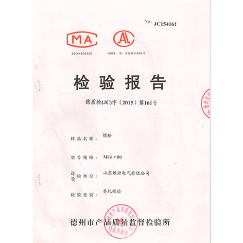螺栓检验报告